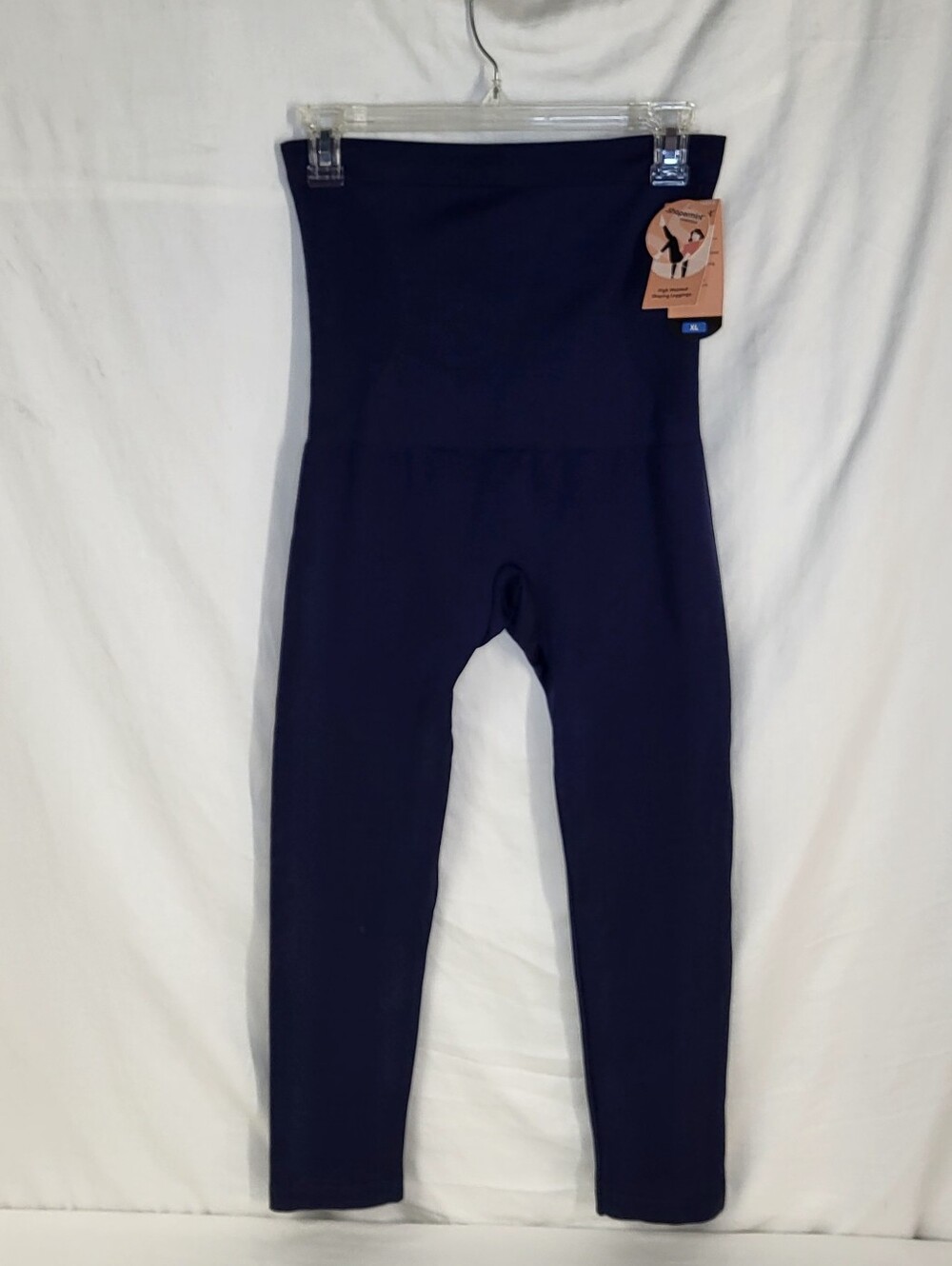 NEW ShaperMint High Waisted Shaping Leggings Size XL Navy Blue Shapewear Stretch